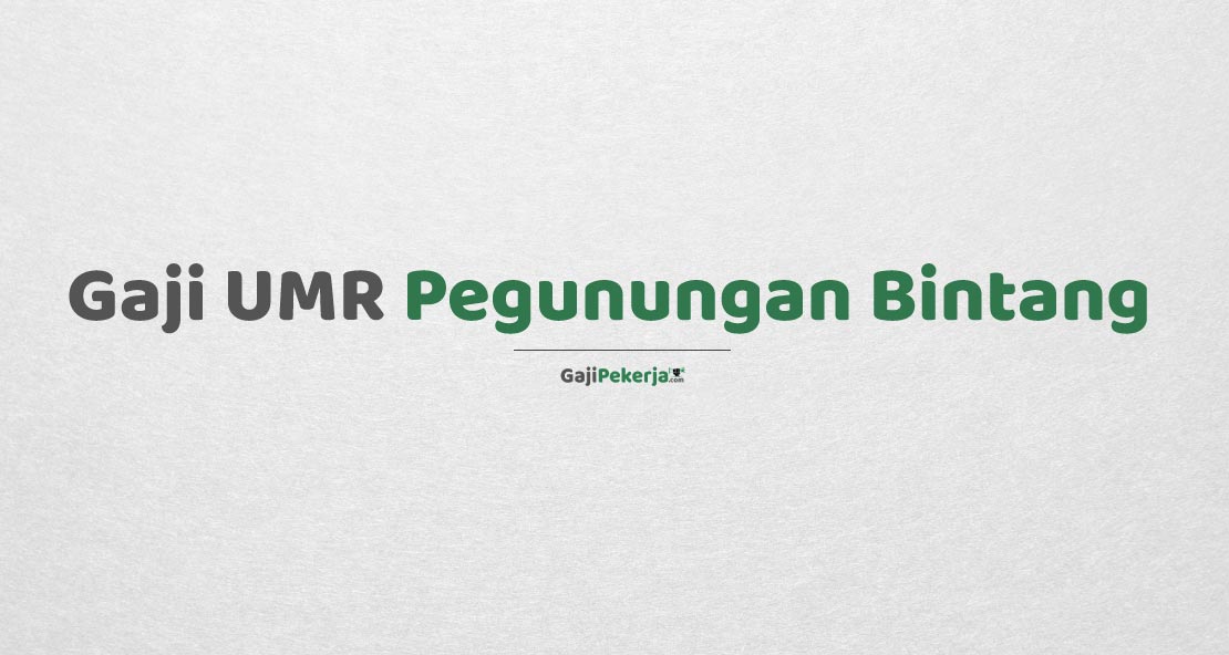 Gaji UMR Pegunungan Bintang