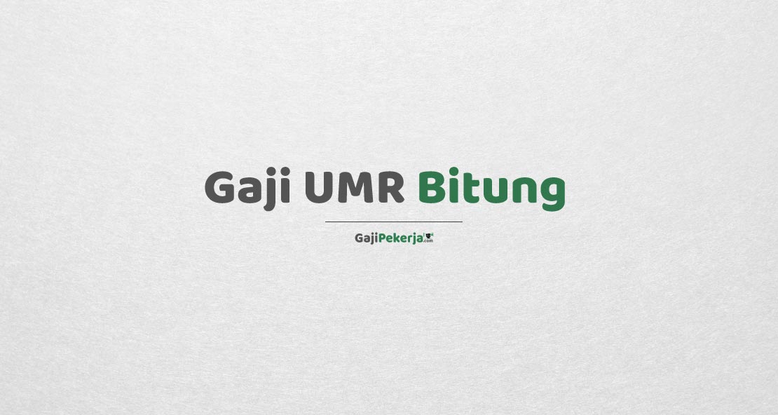 Gaji UMR Bitung