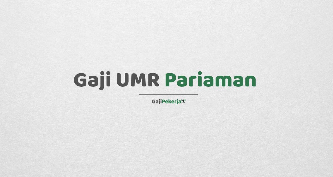 Gaji UMR Pariaman